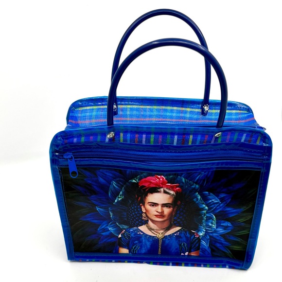 FRIDA KAHLO Artistic Women Bag with Zipper, Oaxaca México, New -Woven Propylene - Picture 5 of 5